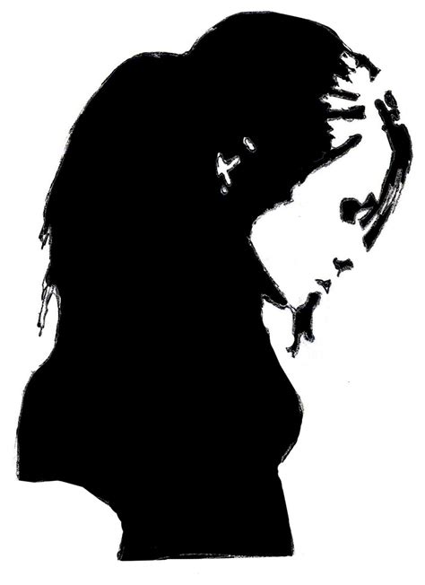 draw silhouette|drawing silhouette woman.